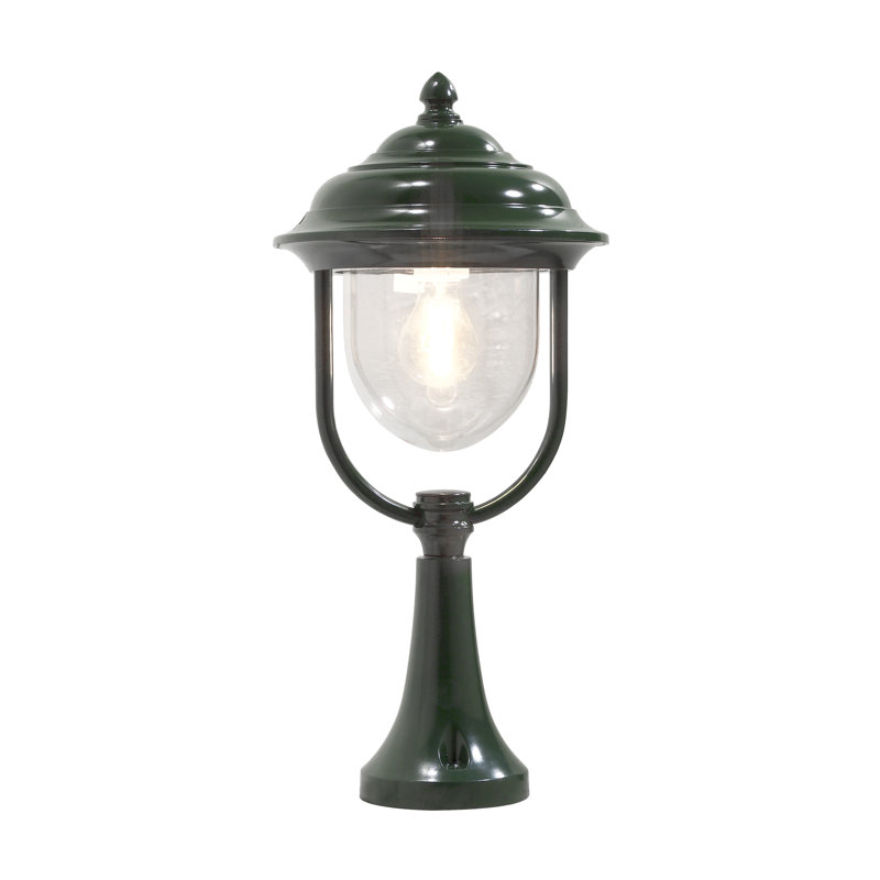Parma Transparent Post Lantern, 54 cm H, Green