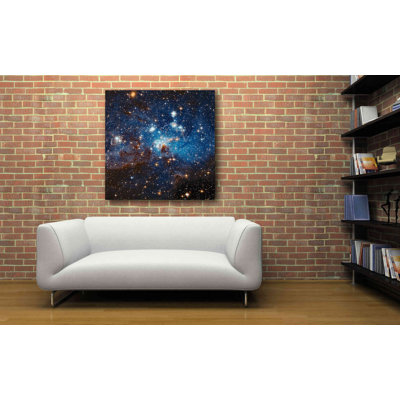 'LH 95 Star Cluster' Hubble Space Telescope Canvas Wall Art