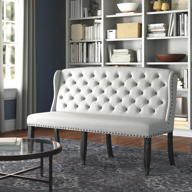 Banc Adler, Beige, 42.5" H x 66" W x 26.75" D