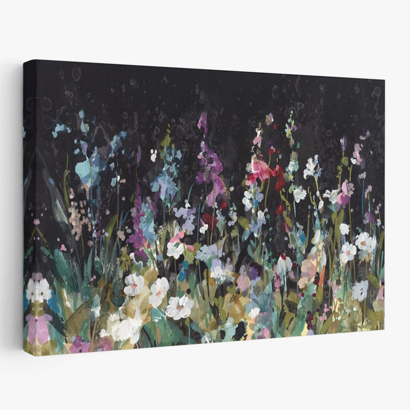 Fleurs - Jardin foncé, H 16 po x l 24 po