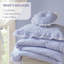 Ensembles de literie en microfibre douce, style simple TG vichy à volants pour la maison