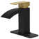 Waterfall Single Hole Single-Handle Low-Arc Bathroom Sink Faucet With Pop-Up Drain Assembly In Matte Black