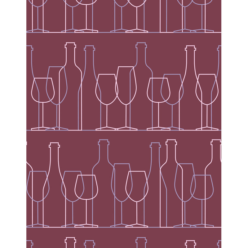 Rencher 7m x 75cm Matte Wallpaper Roll, Red