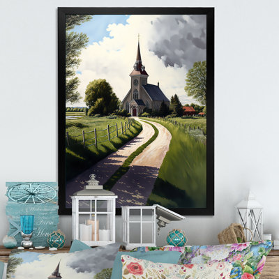 «Winding Path to Church I», reproduction sur toile