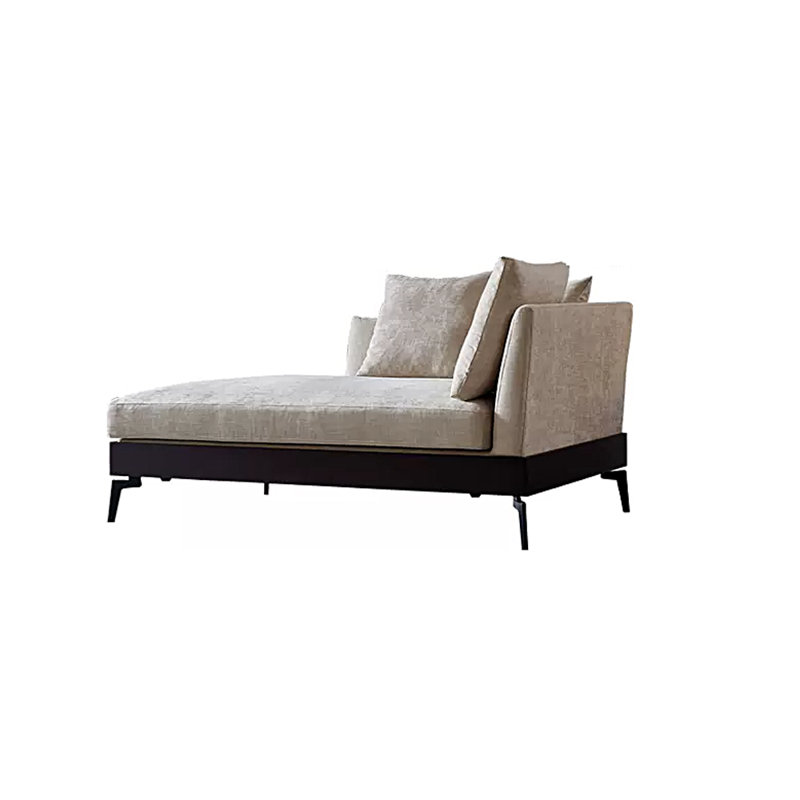 Fauteuil concubine léger de luxe pour petits appartements, Chaise longue à accoudoir droit