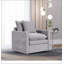 Canapé-lit en tissu d'ameublement Chenille-1480793141