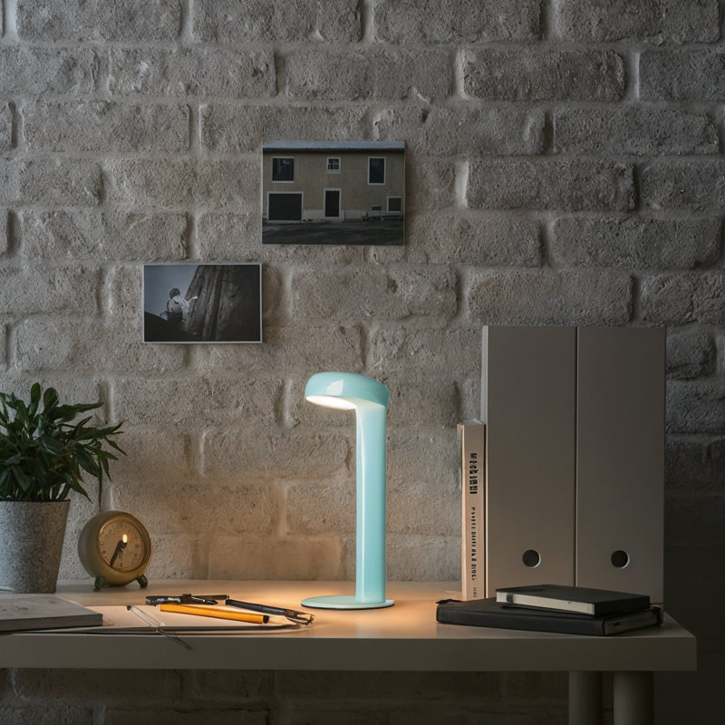 Lampe de table sans fil Owlpack Moovit, Bleu