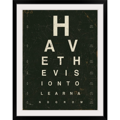« eye chart iv », art textuel