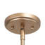 Luminaire suspendu sphérique moderne Mid-Century 3 lumières avec verre givré