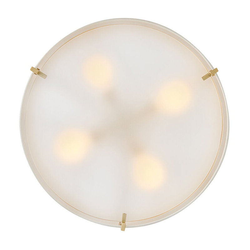 Hinkley Halle Semi Flush Mount, Lacquered Brass