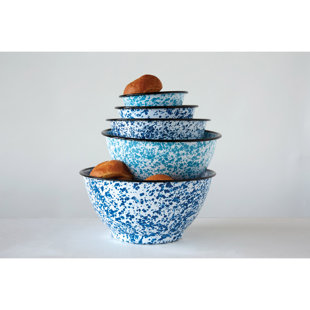 Urban Homestead 5 Piece Enamel Mixing Bowl Set