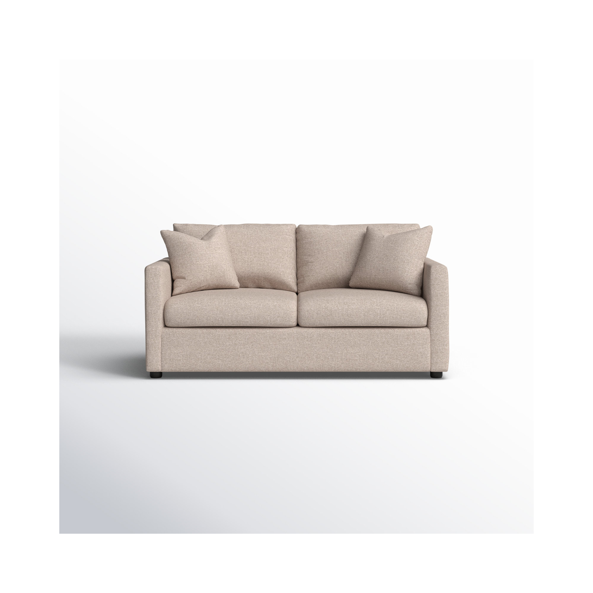Godwin 67'' Upholstered Sleeper Sofa, Macc Ecru