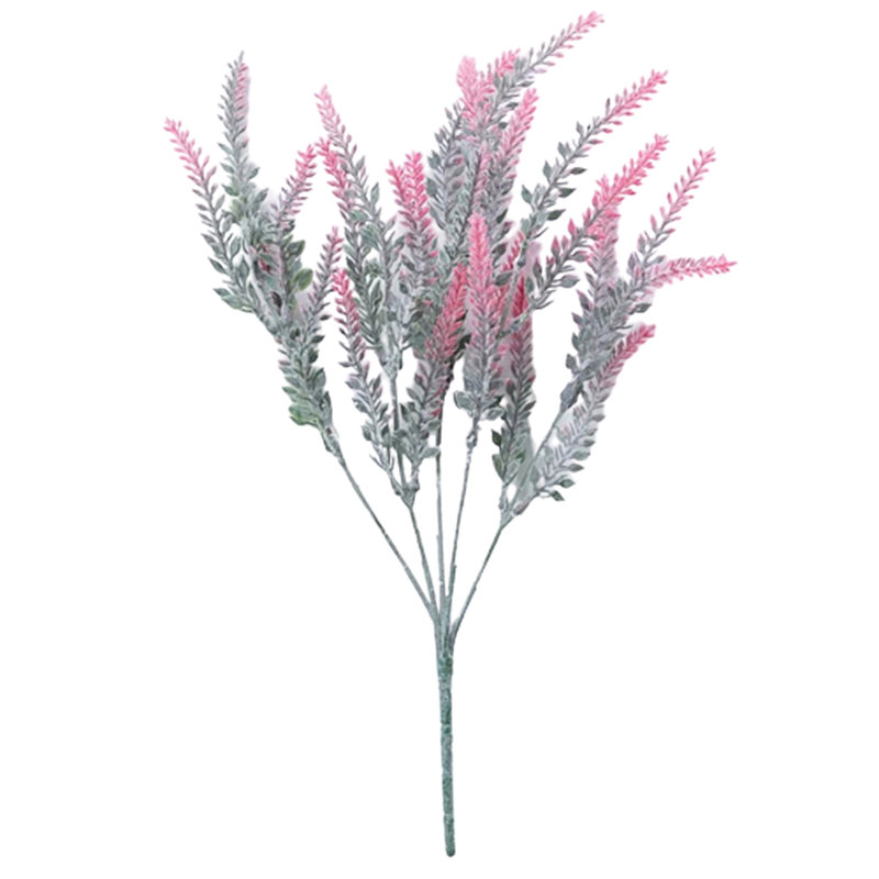Bouquet de fleurs de lavande artificielles, H 14,96 po x l 3,97 po x P 3,97 po, Rouge