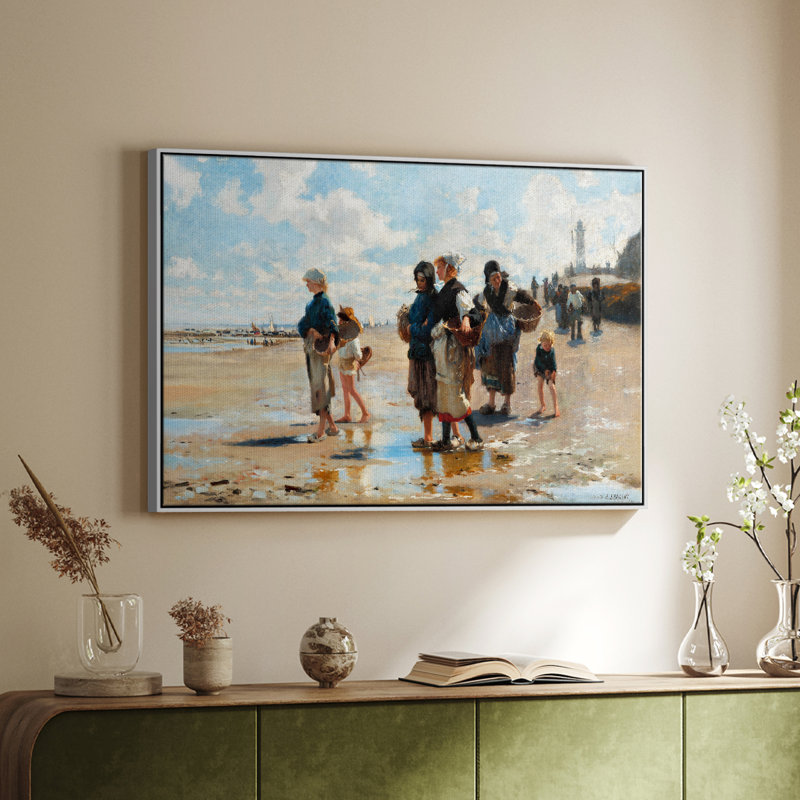 «Vintage Landscape - CXII» sur toile, H 27 po x l 41 po, Blanc