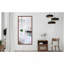 Miroir de salle de bain rectangulaire surdimensionné de 60 po x 30 po avec cadre en noyer-566413818-566413821