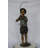 Boy with fishing rod  bronze statue -  Size: 11"L x 14"W x 44"H. 