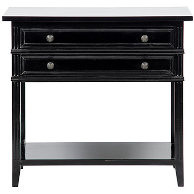 Colonial End Table with Storage by Noir