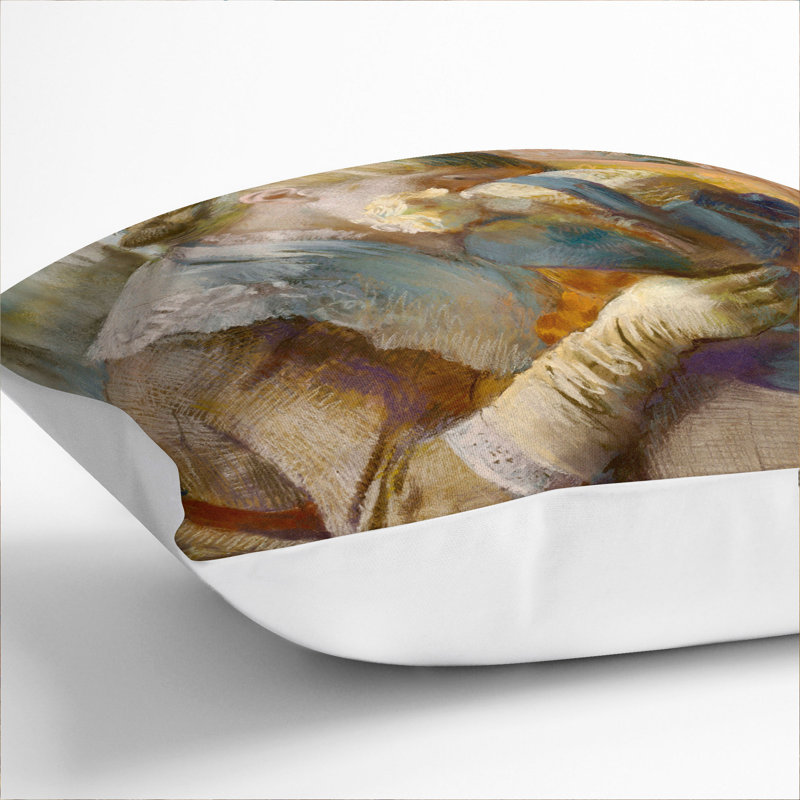 At The Milliners Square Throw Cushion, White, 40cm W x 40cm D x 15cm D