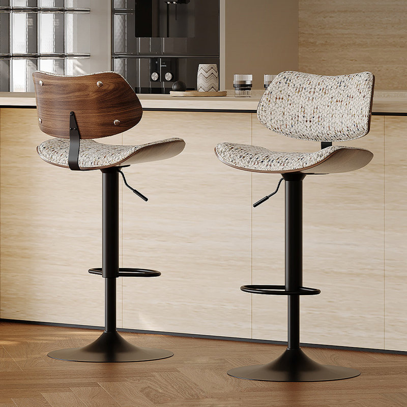 Chaise d'appoint à dossier uni (ensemble de 2)