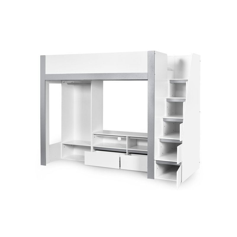 Gaia Single (3') Loft Bed Bed Frame with Storage Included
