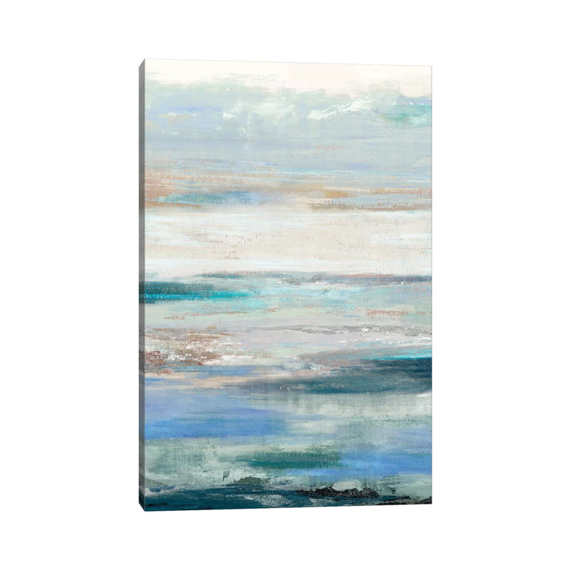 Waves by PI Galerie - Wrapped Canvas Painting, 66.04 cm H x 45.72 cm W x 1.91 cm D