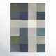 Rectangle Clements Geometric Machine Woven Chenille Area Rug in Blue/Gray/Green