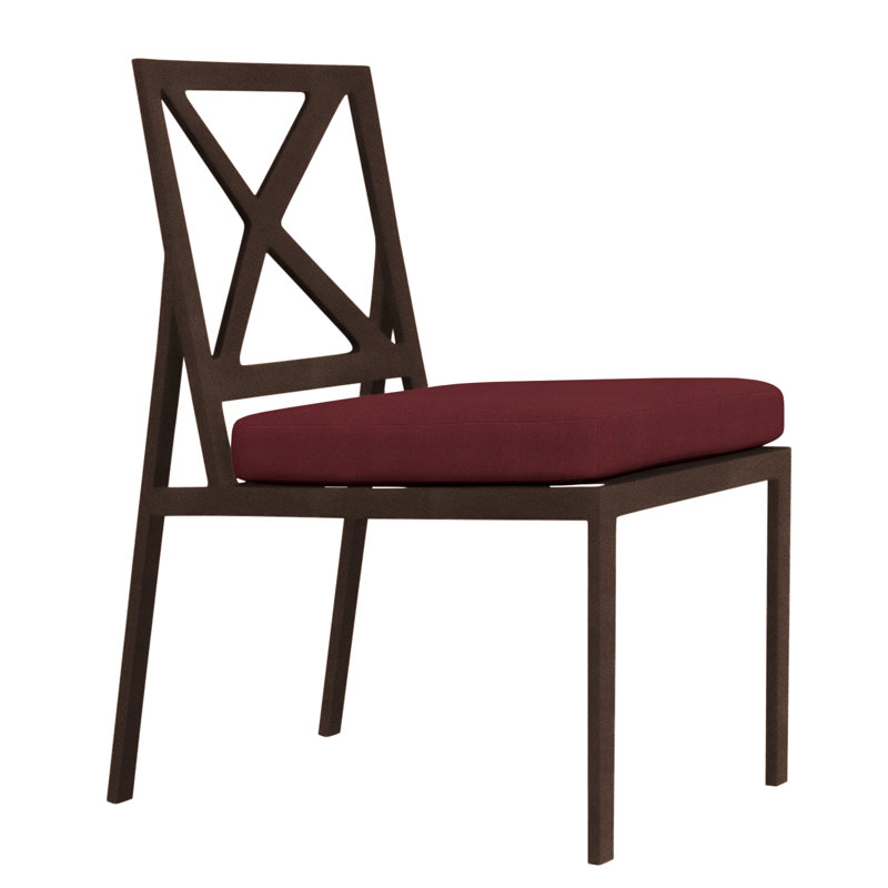 Marin Outdoor Dining Side Chair, Copper Creek, Flagship Stone Sunbrella®