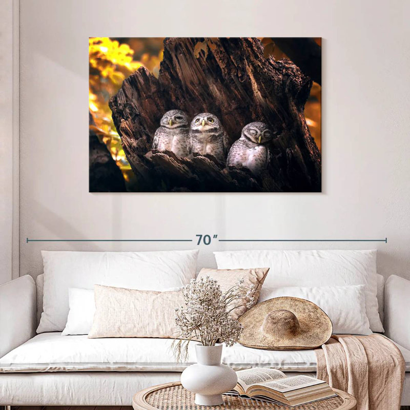 Brampt Birds In Tree, 30" H x 45" W