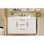 Armoire de salle de bain murale 36 po, 2 tiroirs, armoire de rangement flottante en bois massif-877017740