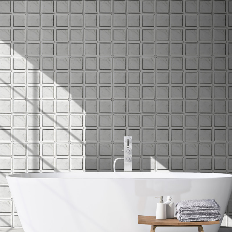 Alps 12" x 12" Marble Grid Mosaic Wall & Floor Tile