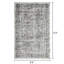 Tapis oriental gris en polypropylène tissé à la main Ragheb-2081186596