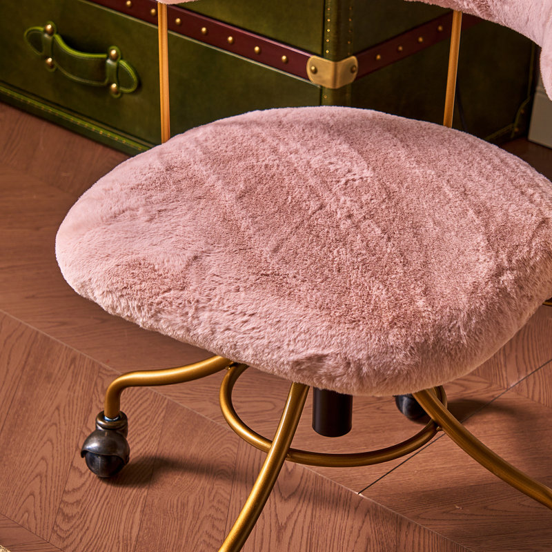 Chaise de bureau Gladun, Rose