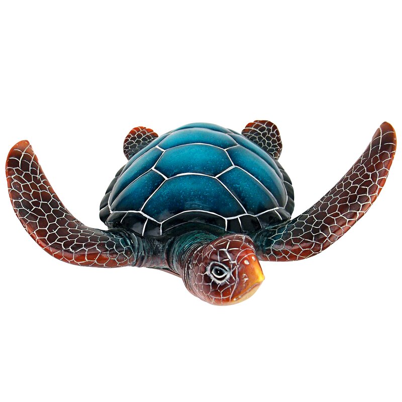 Design Toscano Blue Sea Turtle Garden Statue & Reviews | Wayfair