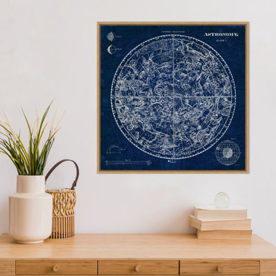 Reproduction d’art sur toile encadrée « Celestial Blueprint » par Sue Schlabach