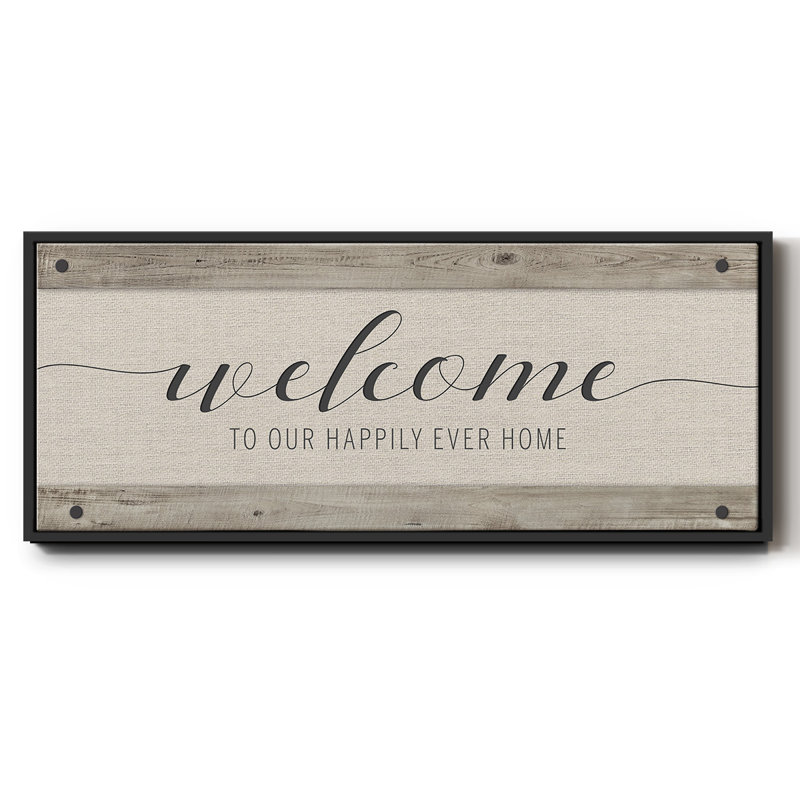 Happily Home- Framed Canvas