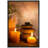 Zen Stones Massage Spa With Warm Burning Candle Bathroom Vertical Pictures On Canvas Print Wall Art-124834392-56324661
