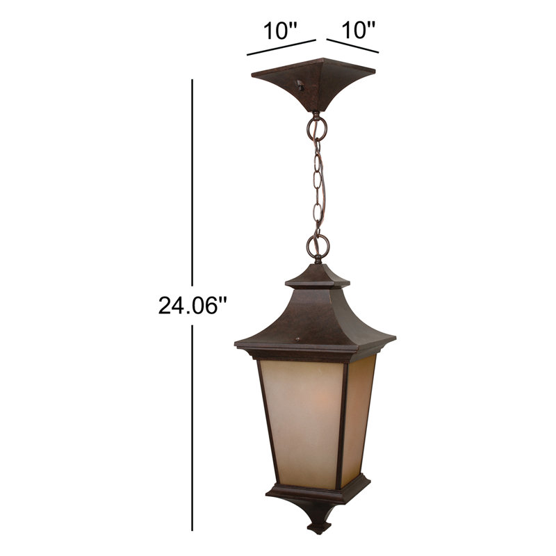 Luminaire suspendu géométrique 1 lumières lanterne Glenmont