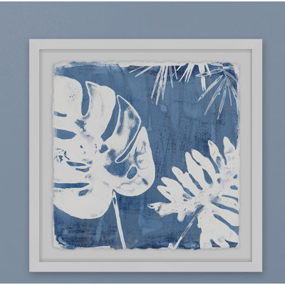 « tropical indigo prints ii », reproduction de peinture acrylique encadrée