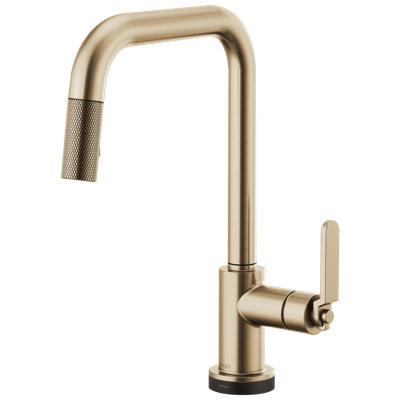 Litze® SmartTouch® Pull-Down Faucet with Square Spout and Industrial Handle