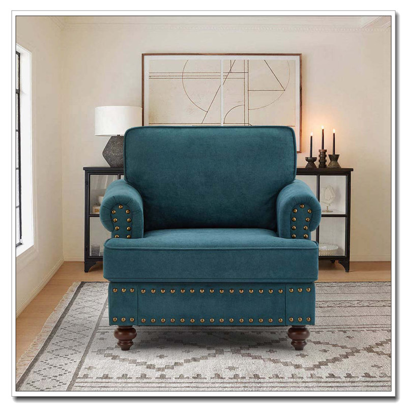 Fauteuil club en chenille