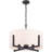 Gaspara 4 - Light Dimmable Drum Chandelier