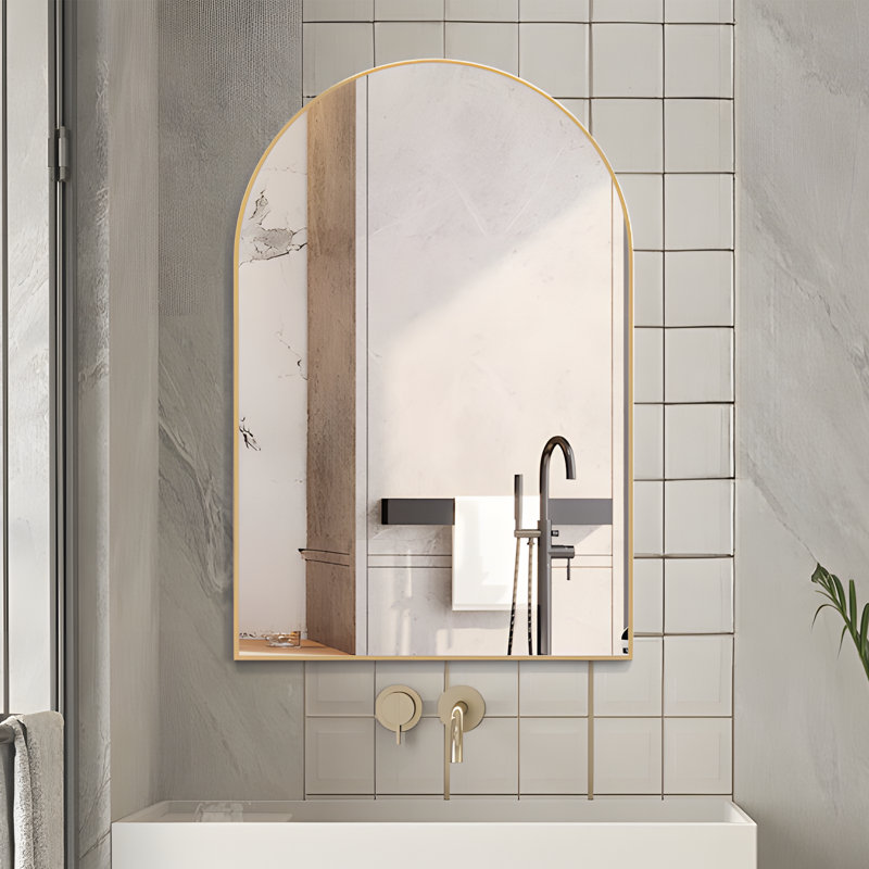 Egons Aluminum Mirror,  Golden