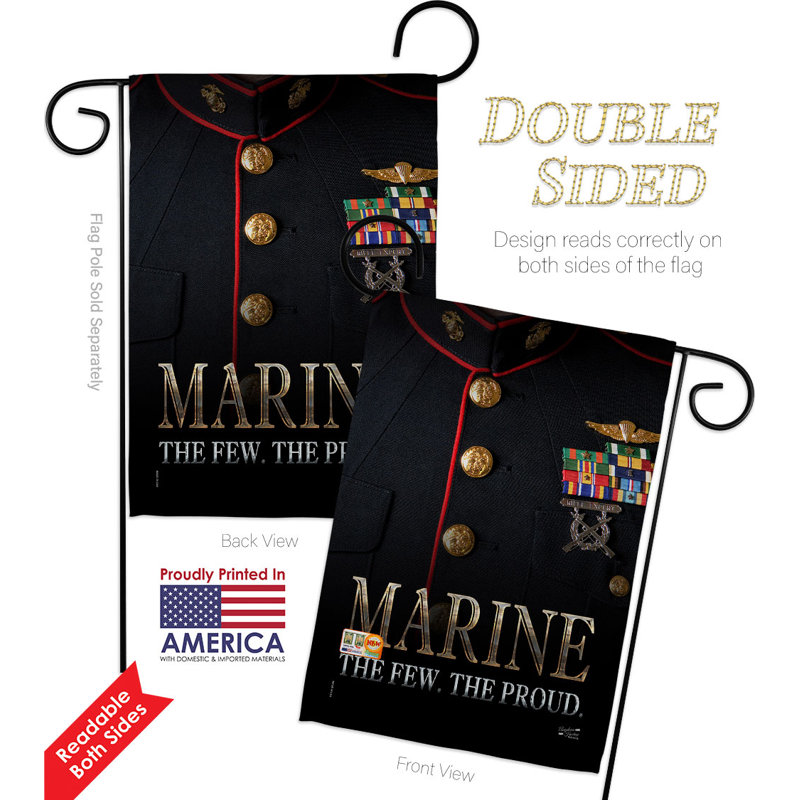 Double Sided 222'' H x 156'' W Polyester Flag Set
