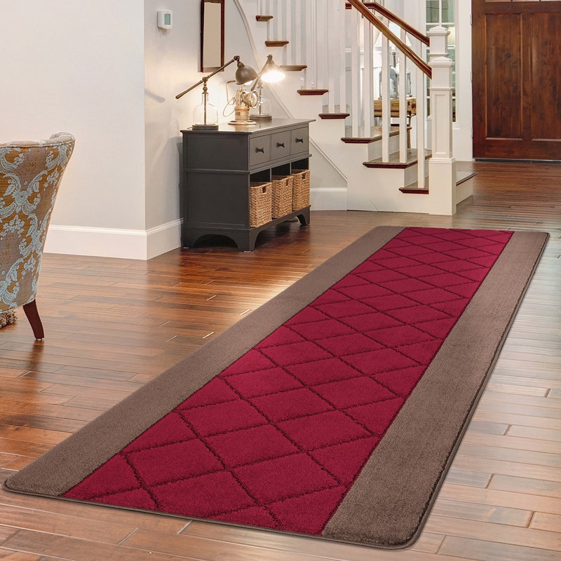 Damia Carmela Gel Kitchen Mat, 40cm W x 60cm L, Brown/Red
