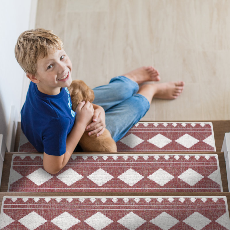 Tapis d'escalier Raemon, Marron