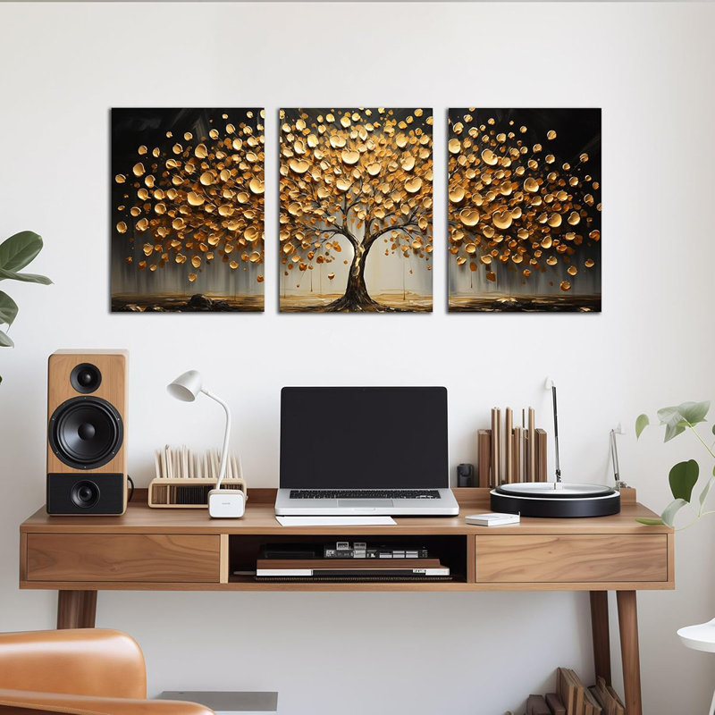 3 Piece Wrapped Canvas Print, 40 cm H x 30 cm W