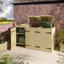 Wooden Double Bin Store