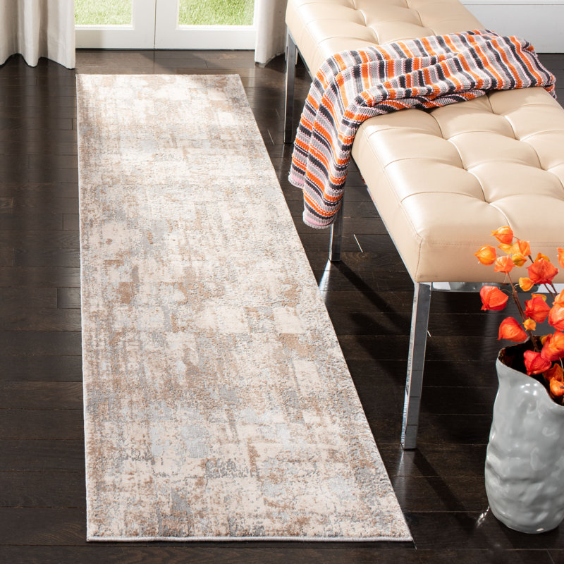 Tapis abstrait Keyra Performance, Tapis de couloir 2 pi x 8 pi