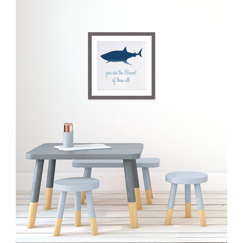 The Brave One, impression sur papier, H 22,5 po x l 22,5 po x P 0,6 po, Encadré plat à grain de bois gris