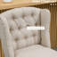 De 2 tabourets à hauteur de comptoir, beige - coussins pour la détente et chaises en bois, (2) pieds stables